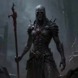 Bloodborne Cultist by Greg Rutkowski, photorealistic, volumetric lighting, HD, subtle details, dramatic