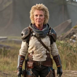 film still of Betty White as Aloy in Horizon Zero Dawn