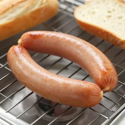 sausage and bread, drain
