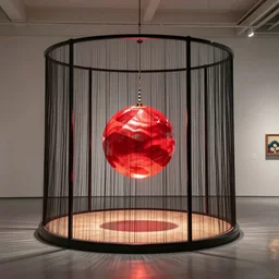 Damien Hirst art installation titled Singularity, 4K photo