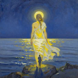 a highly detailed oil painting of the solstice