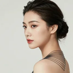 a Lasso brush image of an elegant lady