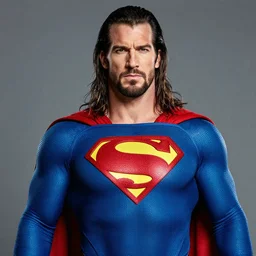 portrait of roman reigns as superman