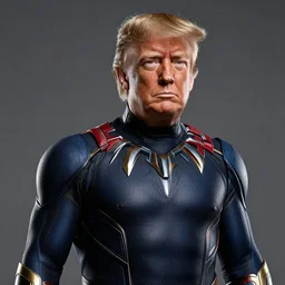 donald trump as black panther, detailed, sharp