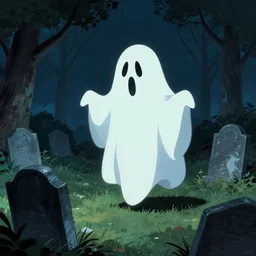 a strange ghost in a graveyard by mike campau