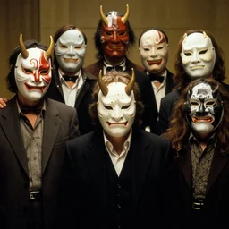 ! dream goodfellas film stills where everyone is wearing oni masks directed by marin scorsese oscar winning high resolution remastered