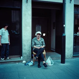 Candid Street Photography. Lomochrome Turquoise 100-400