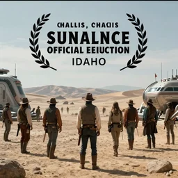 first image sci - fi western film set in challis!, idaho, sundance official selection. shot on alexa mini, stunning cinematography, golden hour, filmgrain.