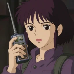 a film still portrait of a mauve jet set radio girl. detailed features, closeup at the faces, chronenberg, perfect art, grimdark, trending on pixiv fanbox, painted by studio ghibli