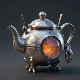 futuristic teapot monster. eldenring, from software, digital art