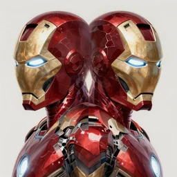 Symmetry!! portrait of Iron Man, sci-fi armour, tech wear, glowing lights!! sci-fi, intricate, elegant, highly detailed, digital painting, artstation, concept art, smooth, sharp focus, illustration, art by artgerm and greg rutkowski and alphonse mucha