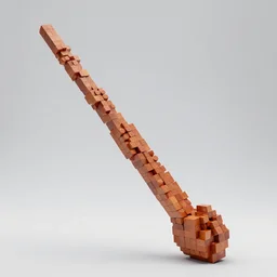 long sculpture made of tetris, octane render, trending on artstation