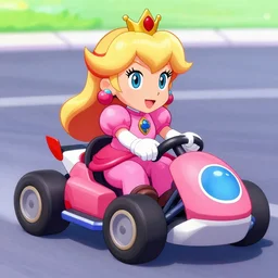 princesspeach in Mariokart wii