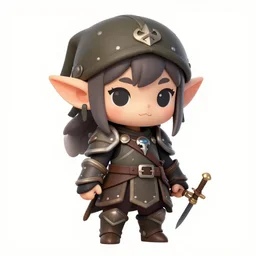 cute tiny goblin girl wearing hunter armor from Bloodborne, trending on ArtStation, d&d, chibi
