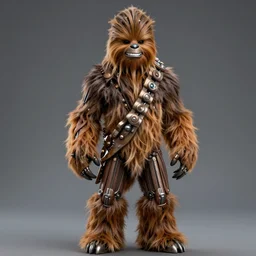 Chewbacca turned into the terminator, cyborg