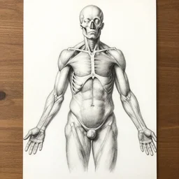 anatomy drawing by Gottfried Bammes