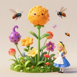 the platonic ideal of flowers, sprouting, insects and praying of cletus kasady carnage davinci dementor chtulu mandelbulb ponyo alice in wonderland dinotopia watership down, d & d, fantasy, ego death, mdma, dmt, psilocybin, concept art by greg rutkowski and simon stalenhag and alphonse mucha