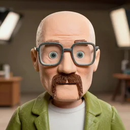 a award winning closeup photo of a stopmotion animation filming set of breaking bad
