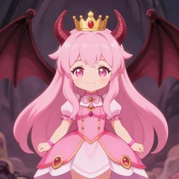 young novice vampire princess summons satan from hell cute colorful pink 4 k high definition artstation trending path traced contrast light and dark colorful bokeh massive scale cinematic breathtaking, art by greg rutkowski