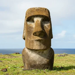 Front Facing Easter Island Head Emoji