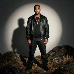 kanye west in fashwave style