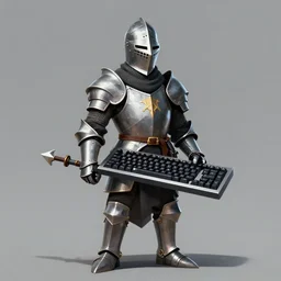 photo of a knight called keyboard warrior