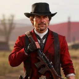 Tom Cruise in red dead redemption 2 4K detail