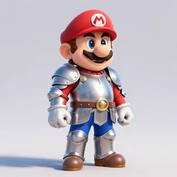 mario in medieval knight armor