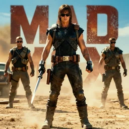 mad max in a terminator movie scene, 8 k