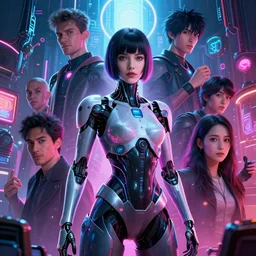 kristanna loke, girl, altered carbon, highly detailed surreal neon big in japan vfx portrait of a android, stephen bliss, unreal engine, greg rutkowski, loish, rhads, beeple, makoto shinkai and lois van baarle, ilya kuvshinov, rossdraws, tom bagshaw, global illumination, detailed and intricate environment