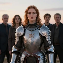 photographic portrait of a stunningly beautiful renaissance female warhammer armour, in soft dreamy light at sunset, contemporary fashion shoot, by edward robert hughes, annie leibovitz and steve mccurry, david lazar, jimmy nelsson, breathtaking, 8 k resolution, extremely detailed, beautiful, establishing shot, artistic, hyperrealistic, beautiful face, octane render