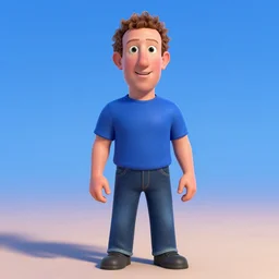 Mark Zuckerberg Pixar character