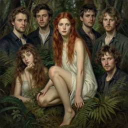 stylized portrait of an artistic pose, composition, young forest nymph surrounded by nature, realistic shaded, fine details, realistic shaded lighting poster by ilya kuvshinov, magali villeneuve, artgerm, jeremy lipkin and michael garmash and rob rey