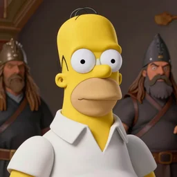homer simpson as sandor clegane, character art, by various concept artists, redshift render, hyperrealistic face, photorealistic render