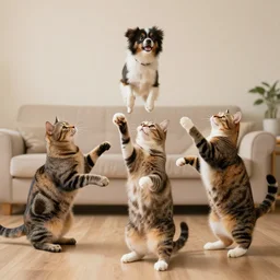 cats juggling dogs