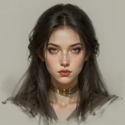 a highly detailed headshot portrait of a fantasy woman concept art