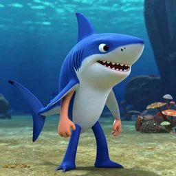 a film still of Drake starring in Shark Tale (2004)