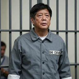 bongbong marcos in jail wearing prison fatigues
