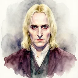 portrait of voldemort in watercolor