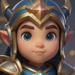 star guardian from league of legends, character portrait, ultra realistic, very detailed face, small nose, bright eyes, cute face, concept art, intricate details, highly detailed by greg rutkowski, gaston bussiere, craig mullins, simon bisley