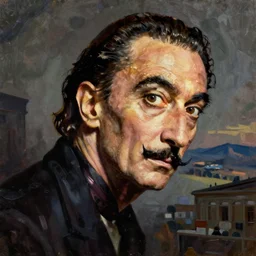 oil painting by salvador dali