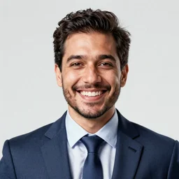 portrait photograph of business professional grinning by shaddy safadi, accurate details, intricate, ceoncept art, smooth, hyper realistic, vibrant colors, art style, cinematic, 3 5 mm grain filter, artstation