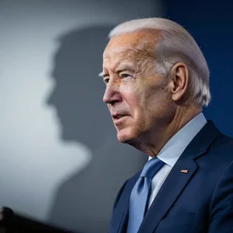 a candid photo of black joe biden