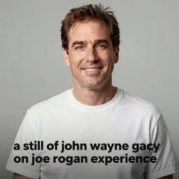 “ a still of john wayne gacy talking on joe rogan experience ”