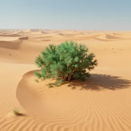 greenish chuch in the middle of a desert, concept art, artstation, artistic, 4 k detailed