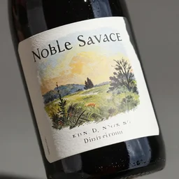 wine lable art of noble savage