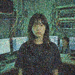 portrait of lain iwakura, background room full of cables and computers by yoshitoshi abe, ruan jia and joao ruas, atmospheric, green and blue tones
