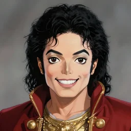 centered!! macro head portrait of medieval wacky!!! king michael jackson, artstation, detailed cartoon, elegant, digital painting, concept art, smooth, sharp focus, illustration, ghibli, makoto shinkai, don bluth, fujita goro, jean giraud, akihiko yoshida, tom whalen 8 k