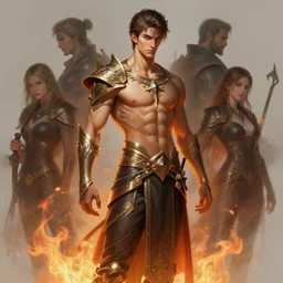 stunning smith, thin, muscular, fire, iron, fantasy, intricate, elegant, highly detailed, digital painting, artstation, concept art, smooth, sharp focus, illustration, art by afshar petros and krenz cushart and artem demura and alex alice and tony sandoval