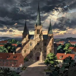 an anime painting of hornstull